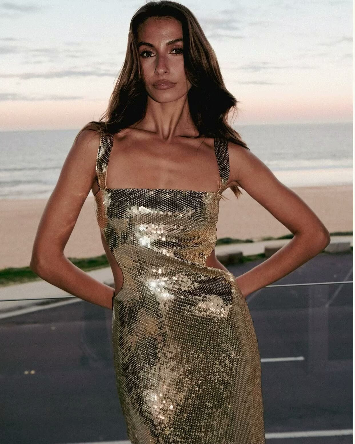 Women Wear Strap Maxi Dress Women Spring Slim Sexy Dress Women Bella Mia